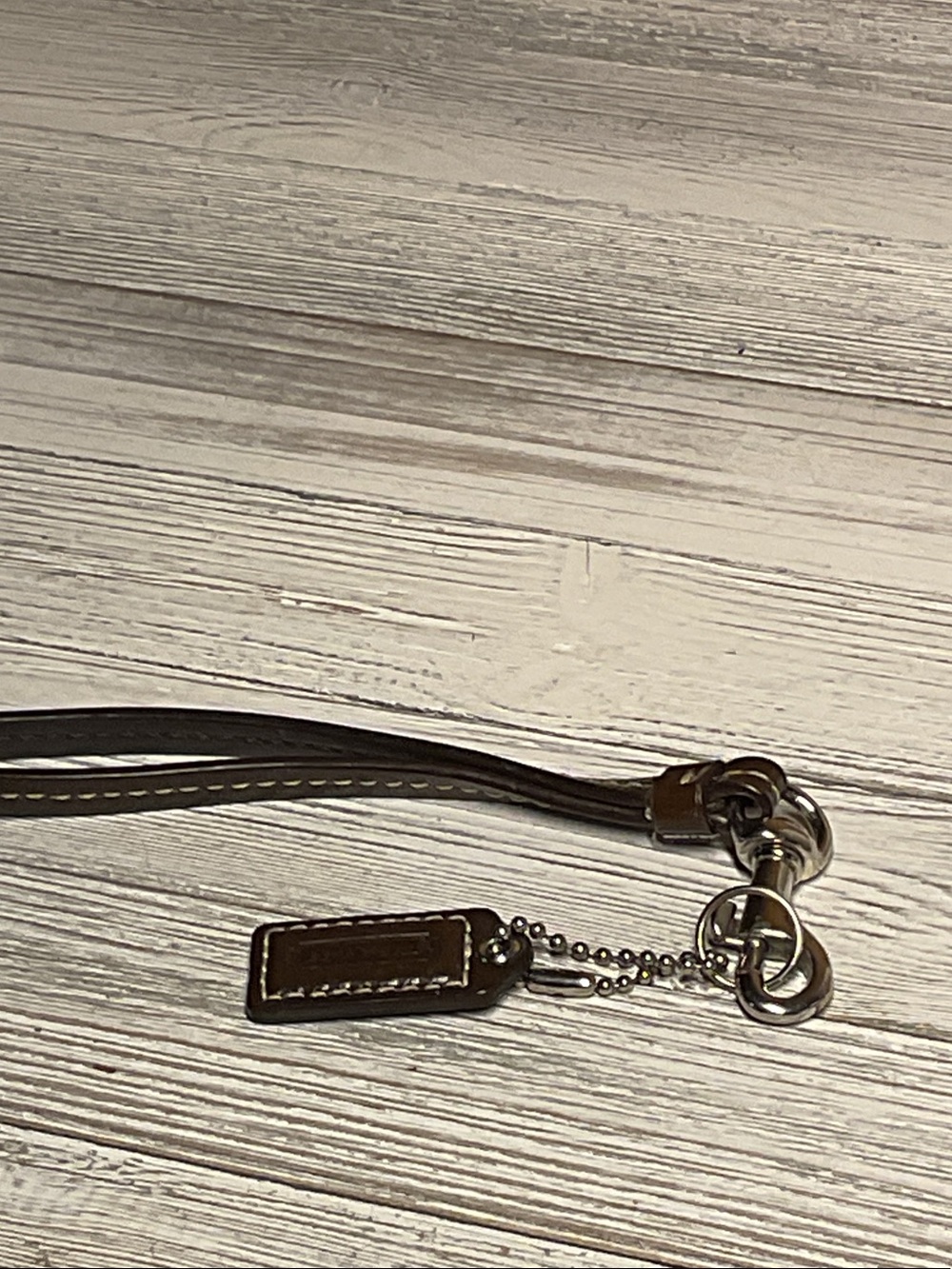 coach wristlet strap and hang tag replacement brown